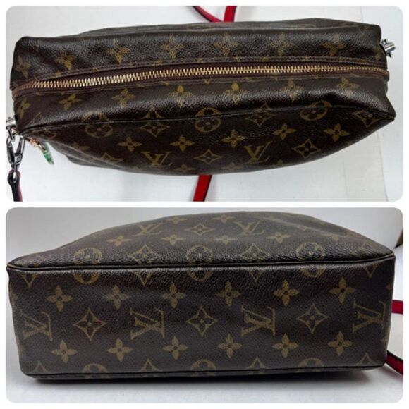 Louis Vuitton LV Cosmetic Pouch Bag Trousse Toilette 28 Browns Monogram - Picture 5 of 13